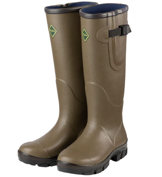 Rydale Neoprene Lined Wellington Boots Lisset Light Khaki