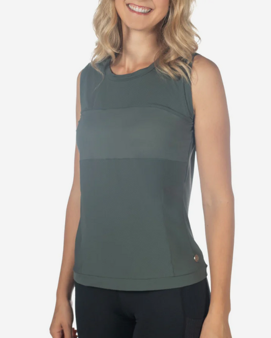 HKM Mila Top Grey / Green