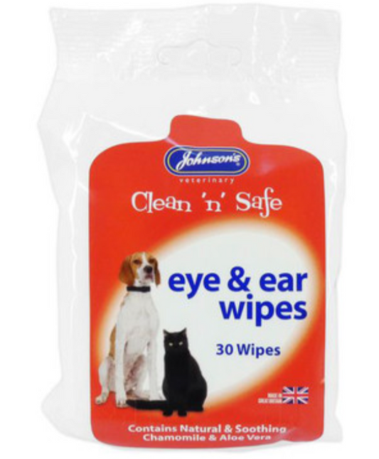 Johnson’s Clean n’ Safe Eye & Ear Wipes x30 Wipes