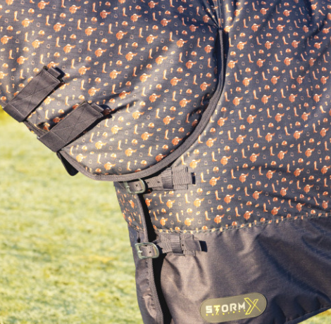 Hy Equestrian Storm X Original Country 200 Combi Turnout Rug Navy