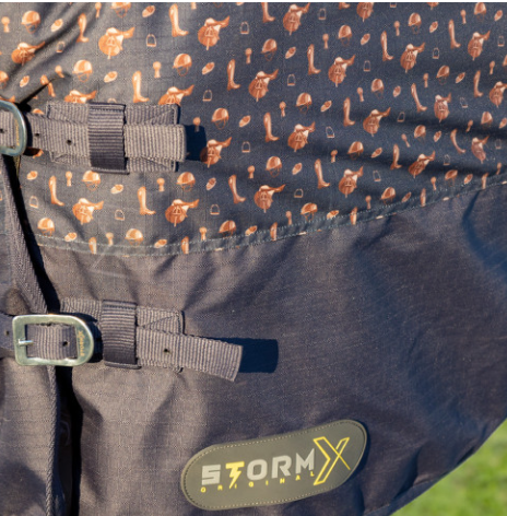 Hy Equestrian Storm X Original 100 Turnout Rug Navy