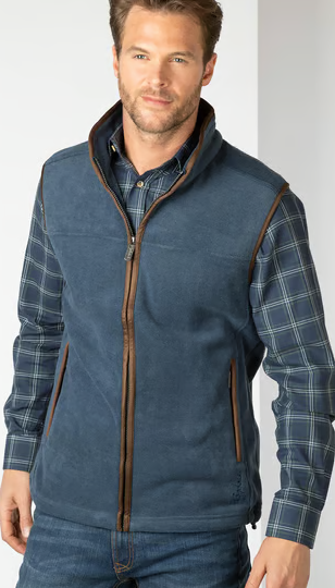 Rydale Mens Fleece Waistcoat - Navy