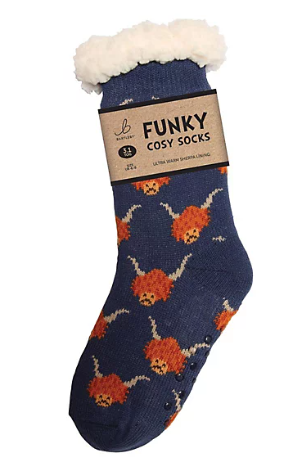 Bartleby Funky Sherpa Socks - Size 4-8