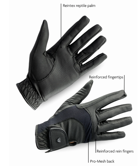 Woof Wear Reintex Mesh Riding Glove Black