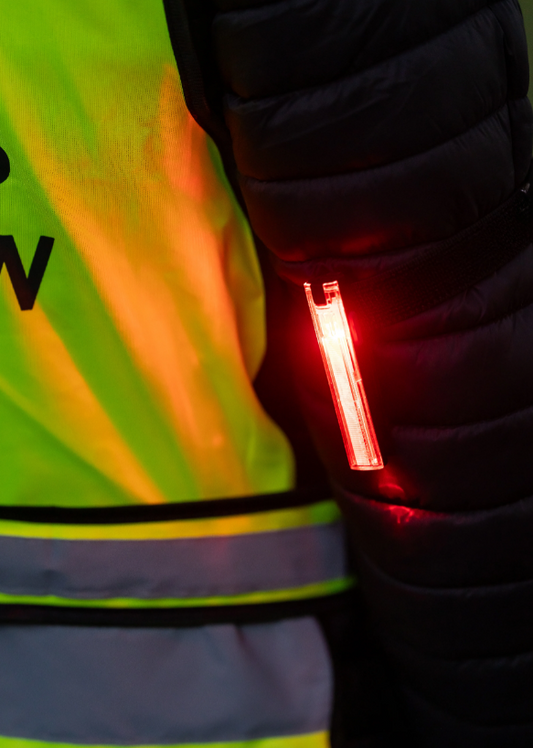 Woof Wear 3 in 1 Rider Safety Lights Red/ White