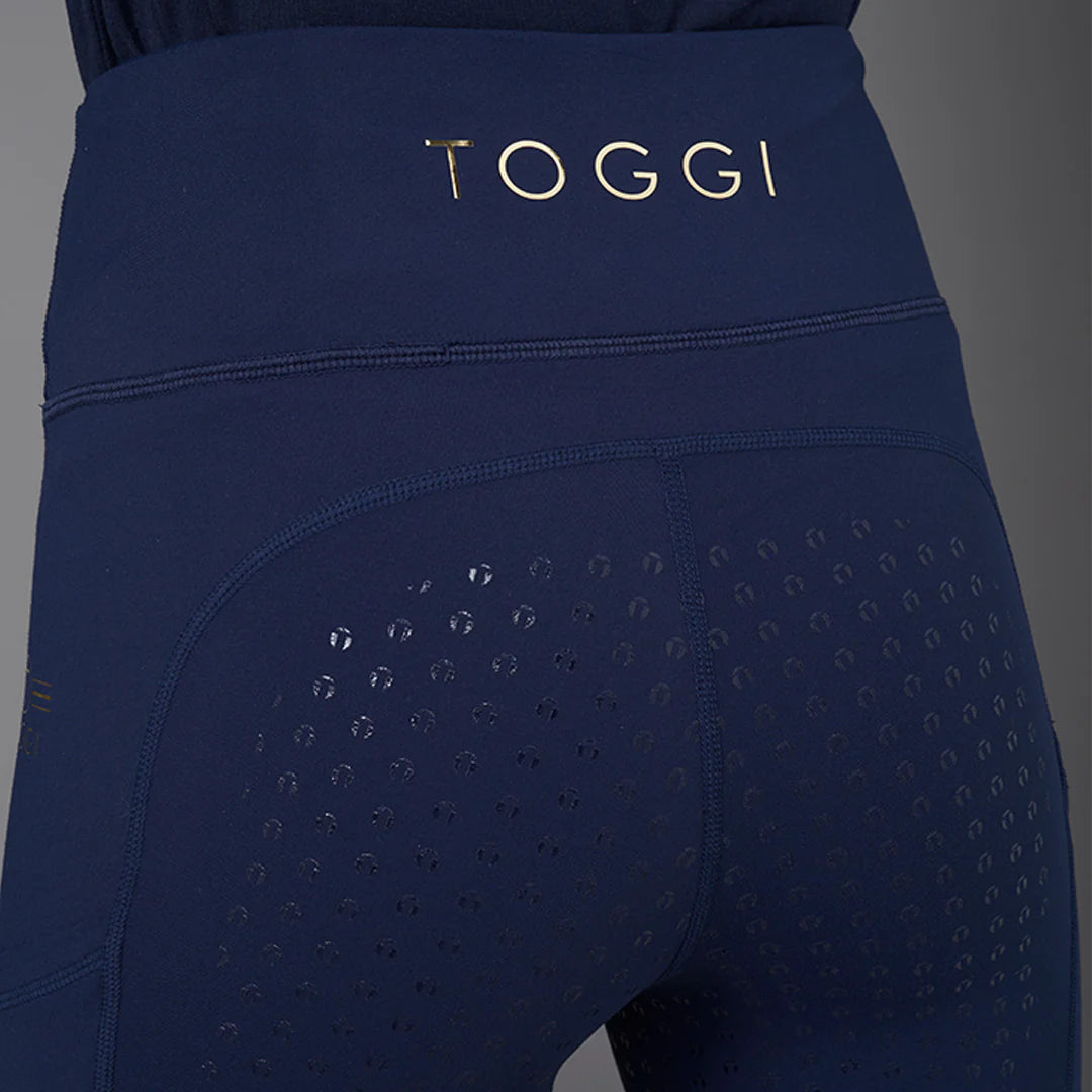 Toggi Sculpter Stripe Full Seat Riding Tights - Navy