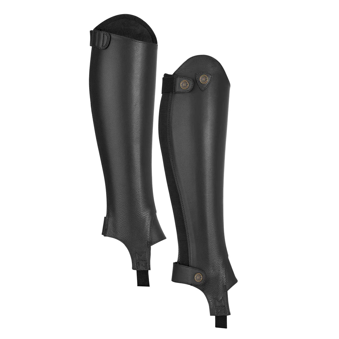 Shires Moretta Leather Adults Black Gaiters