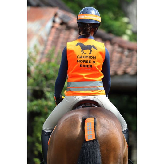 Shires Equi-Flector Orange Childrens Safety Vest