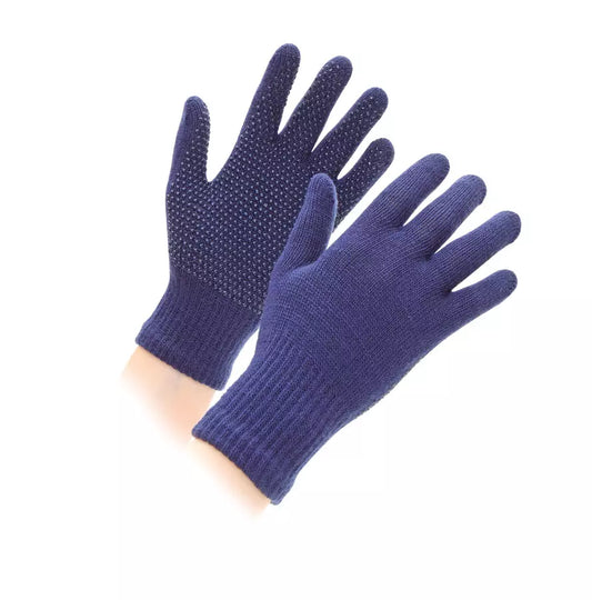 Shires Suregrip Childs Navy Gloves