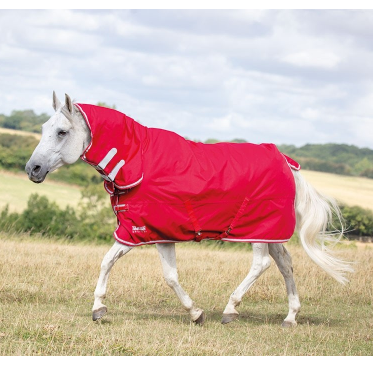 Shires Tempest Original Lite Red/Grey Combo Turnout Rug