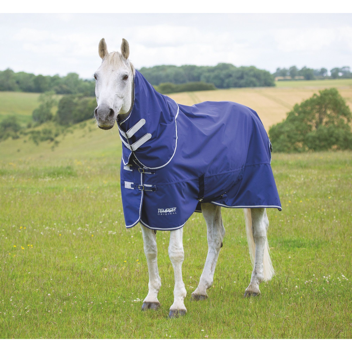 Shires Tempest Original Lite Rug & Neck Navy Turnout Rug