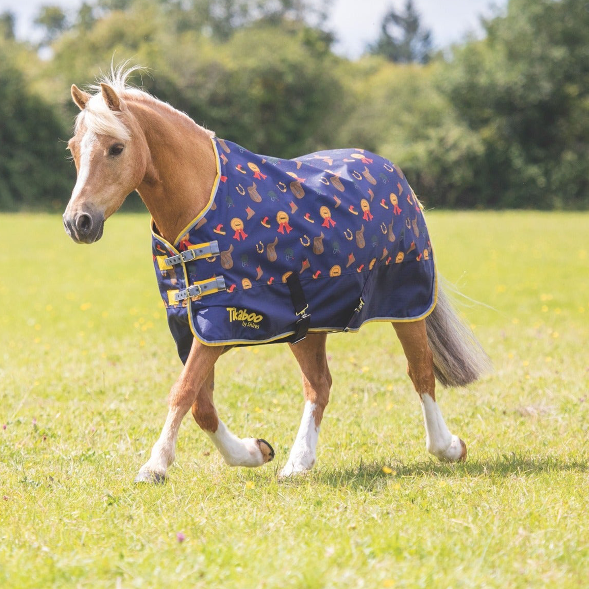 Shires Tikaboo Lite Horse Print Turnout Rug