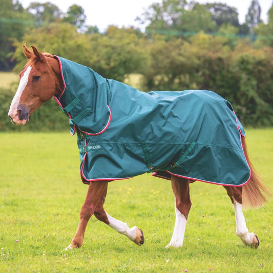 Shires Typhoon Lite Green Combo Turnout Rug