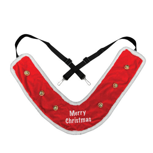 Equetech Red/White Sleigh Bells Horse Breastplate