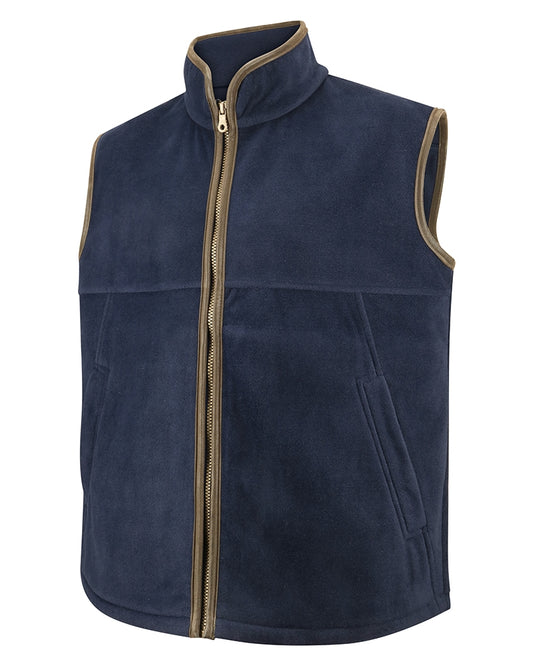 Hoggs Of Fife Stenton Tech Fleece Gilet Midnight Navy