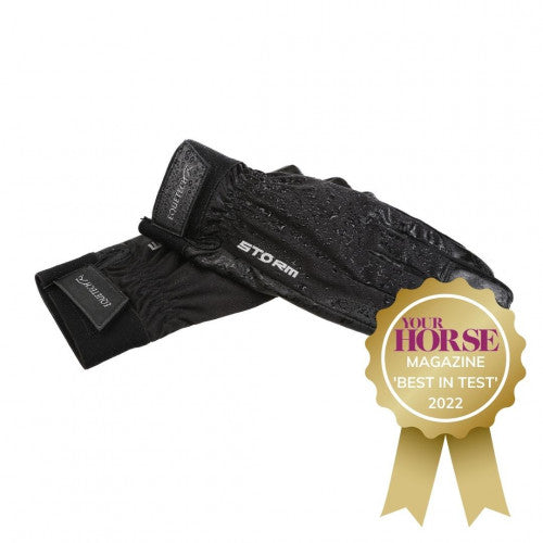 Equetech Storm Waterproof Black Gloves