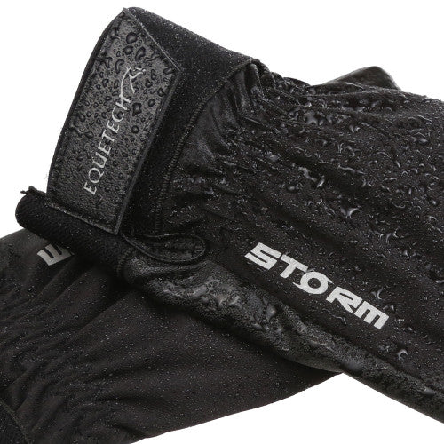 Equetech Storm Waterproof Black Gloves