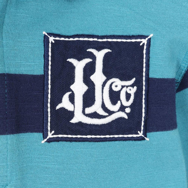 Lazy Jacks Childs Teal Stripe Rugby Shirt