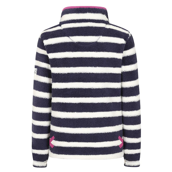 Lazy Jacks Marine Striped Snug 1/4 Zip Sweatshirt