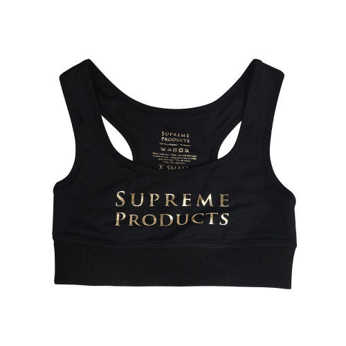 Supreme Products Active Show Rider Sports Bra Black/gold