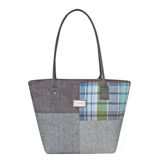 Earth Squared Harbour Tweed Patchwork Tote Bag