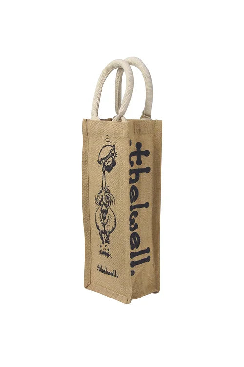 Hy Equestrian Thelwell Collection Hessian Bag Bottle Bag