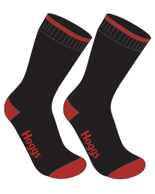 Hoggs Of Fife Performance Thermal Black Work Socks