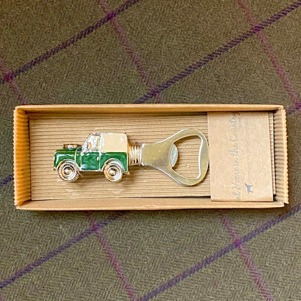 At Home In The Country Vintage Land Rover Bottle Opener