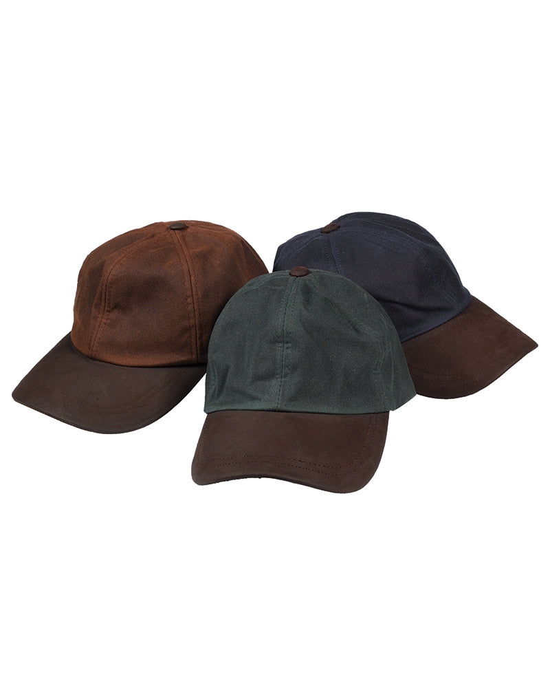 Hoggs Of Fife Waxed Navy Baseball Cap