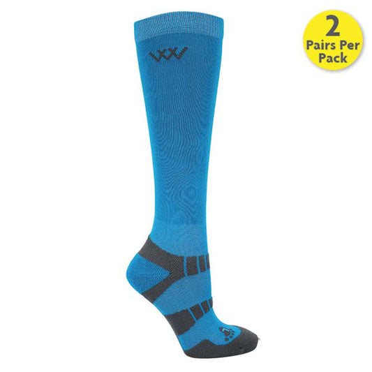 Woof Wear Young Rider Pro Turquoise Socks