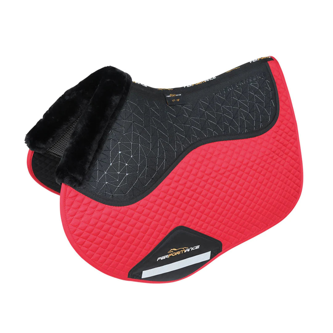 Shires Arma Deep Red Fusion Jump Saddle Cloth