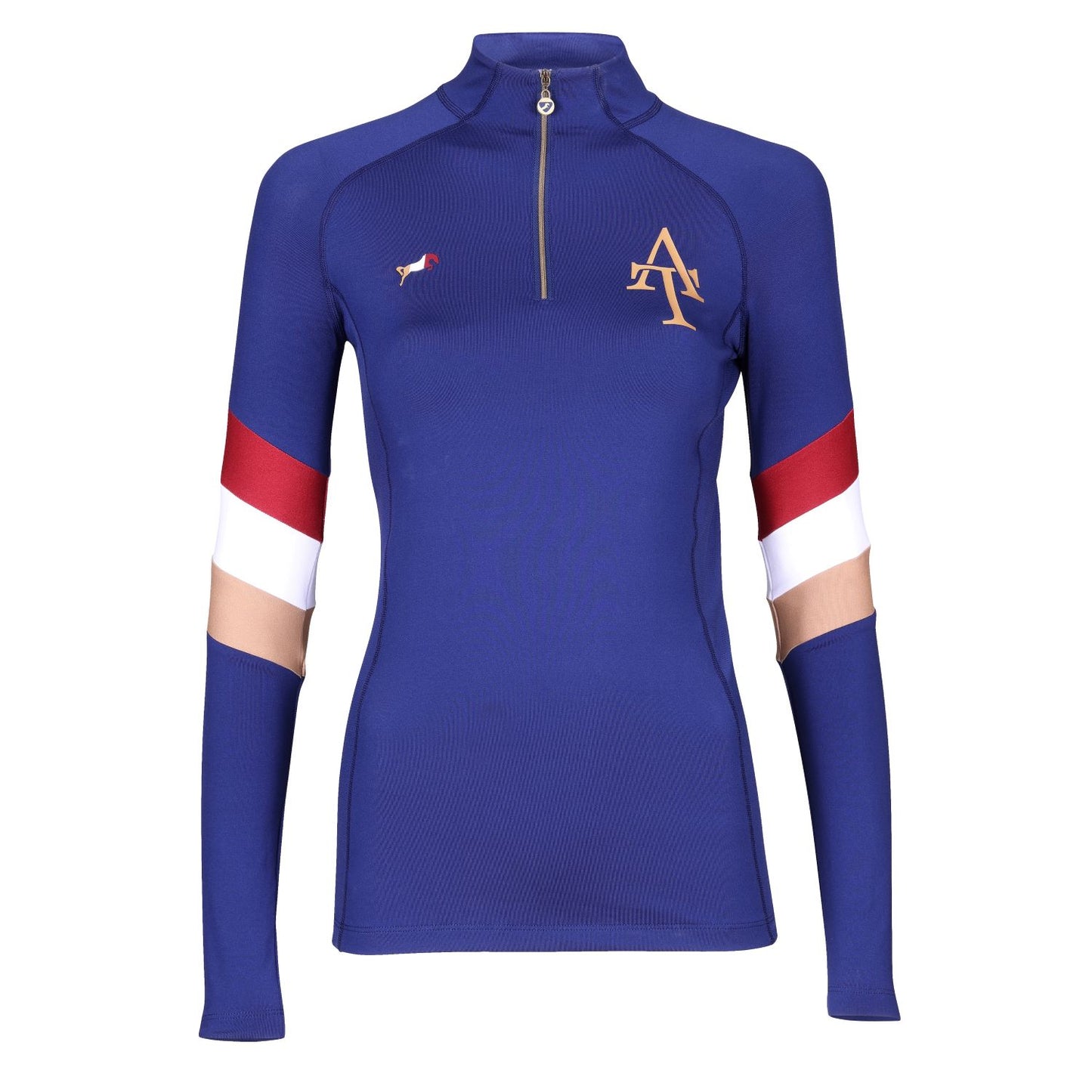 Shires Aubrion Team Young Rider Long Sleeve Base Layer - Navy