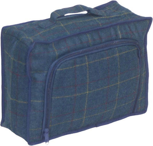 Blue Tweed Cooler Bag