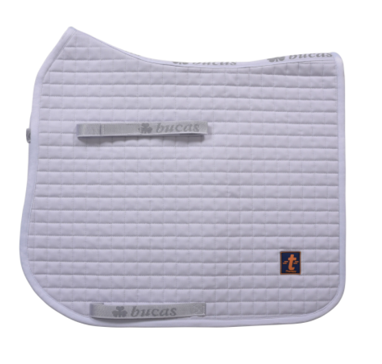 Bucas Therapy White Dressage Saddle Pad