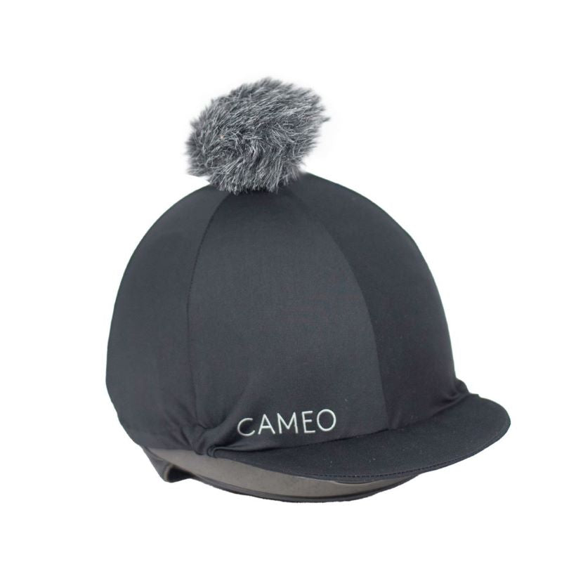 Cameo Core Black Hat Silk With Removeable PomPom