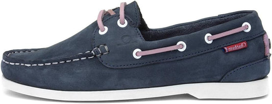 Chatham Willow Navy/Pink Deck Shoe