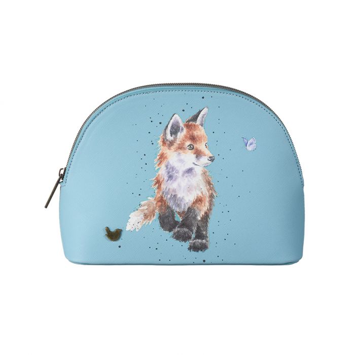 Wrendale 'Born To Be Wild' Fox Medium Cosmetic Bag