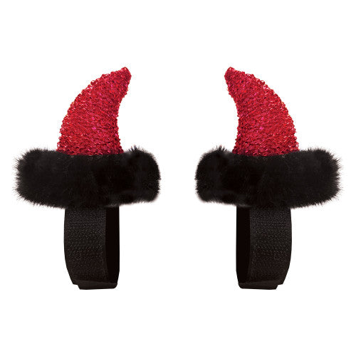 Equitech Devil Bridle Horns - Red - (pair)