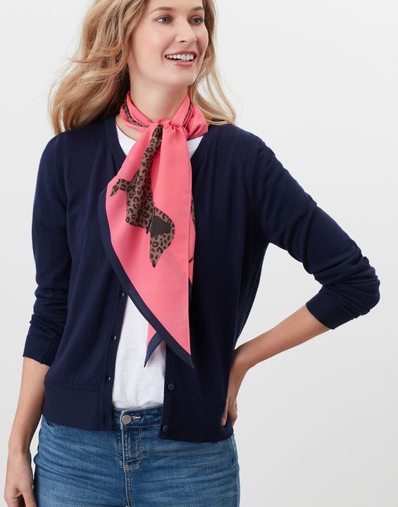 Joules Jenny Brown Sausage Dog Scarf