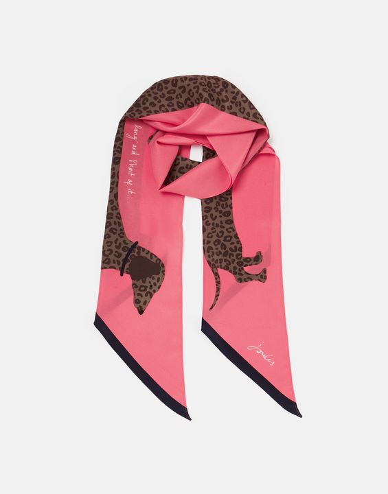 Joules Jenny Brown Sausage Dog Scarf