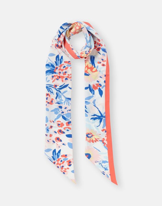 Joules Jenny White Floral Scarf