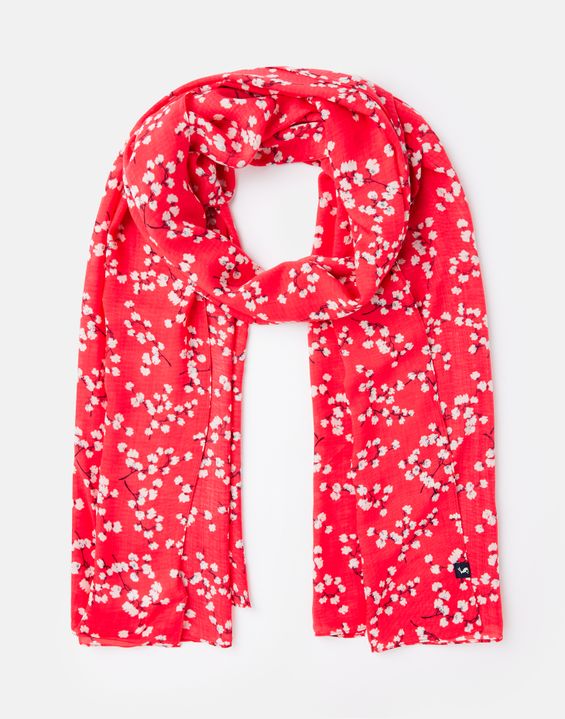 Joules Conway Red Ditsy Scarf