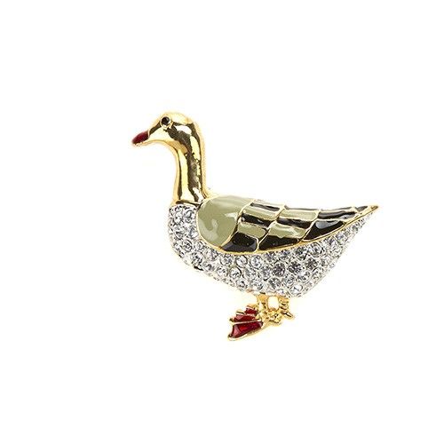 At Home In The County 'Standing Duck' Brooch