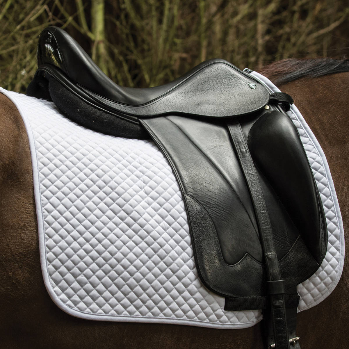 Equetech Dressage White Saddle Pad