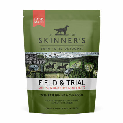 Skinners Field And Trial Dental & Digestive Peppermint & Charcoal Dog Treats