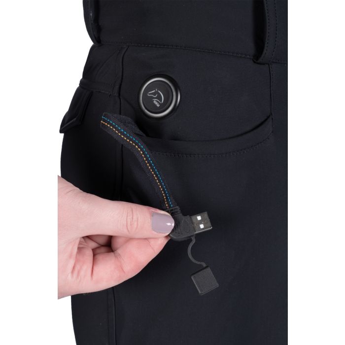 Hkm Keep Warm Black Heating Riding Breeches