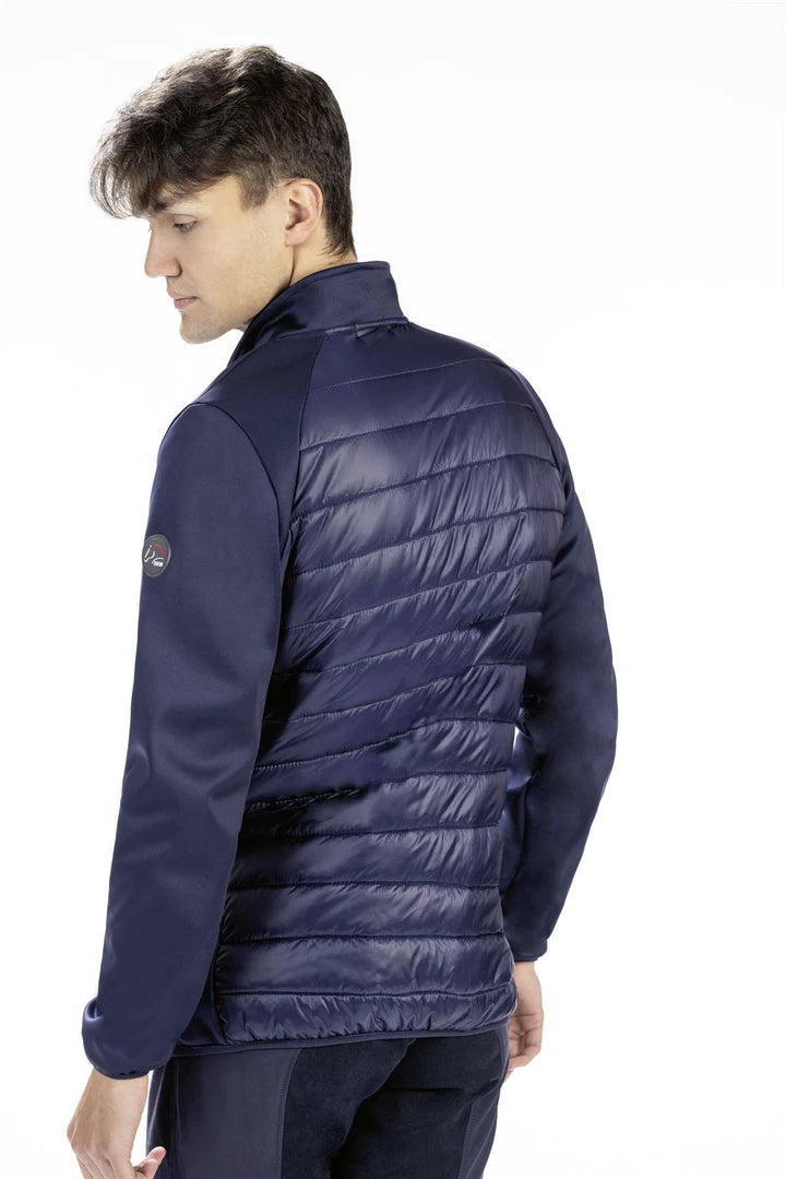 Hkm Mens Erik Deep Blue Sweat Jacket