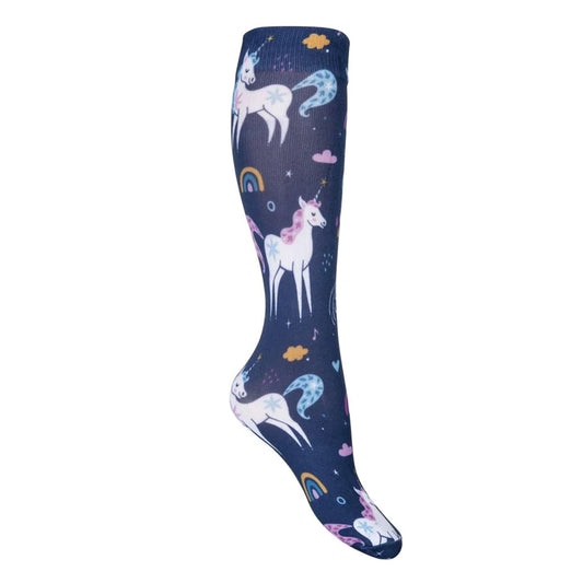 Hkm Deep Blue Pony Dream Socks