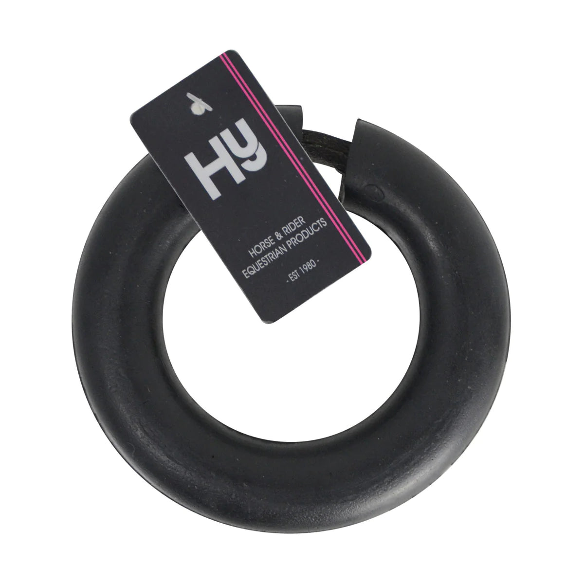 Hy Black Fetlock Ring With Leather Strap