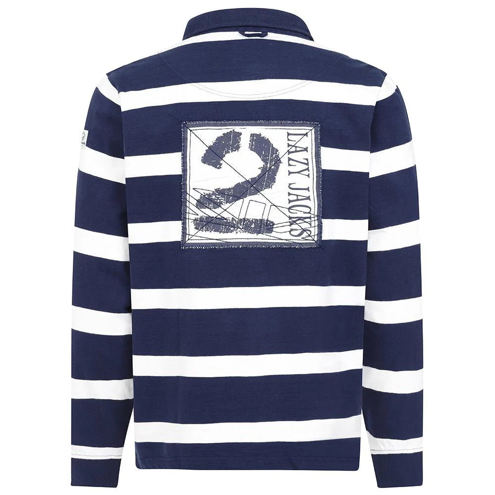 Lazy Jacks Mens Marine Rugby Shirt